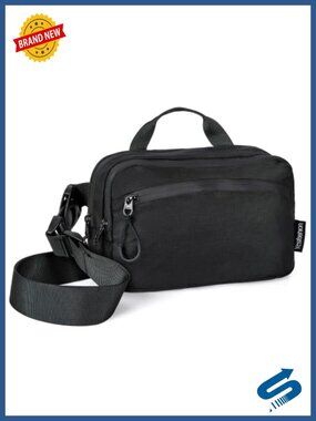 Nylon Crossbody Bag Multi-Pocket Sling RFID Travel Chest Pack